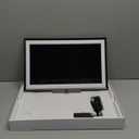 Digital Picture Frame,15.6 Inch Large Frameo Digital Photo Frame WiFi, 32GB,1920 * 1080 IPS HD Touch Screen,Tabletop&Wall-Mounted,Digital Frame Share Photos and Videos via Frameo App (Black with White Mat)