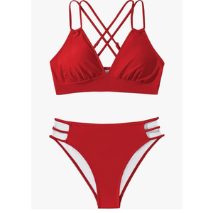 Bikinis Women Plus Size High Waist Hot Bathing Suits Push Up Swimsuits 2 Piece Swimwear Busty Beachwear Thong Bikini XL
