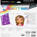 Fashion Angels Make-up & Hair Design Sketch Portfolio (11452) Sketchbook for Beginners, Sketchbook with Stencils and Stickers for Ages 6 and Up