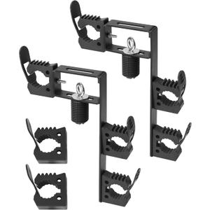 Dual Tool Hooks Rack Mount Compatible with Polaris Ranger UTV Tool Holder Bed Mount Shovel Holder for General Dual Tool Hooks, Storage 3 Tools