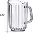 Amazing Abby - Cheerly Beerly - 2-Pack Unbreakable Plastic Beer Pitcher (60 oz) with 3 Spouts, Restaurant-Grade Polycarbonate Beverage Dispenser, Dishwasher-Safe, Great for Beer, Sangria, and More