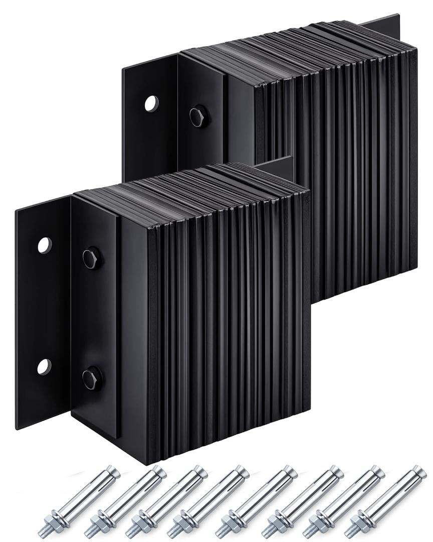 Cinnvoice 2 Pcs Laminated Rubber Bumper for Truck, Loading Dock Bumpers Equipped with Wedge Anchor Zinc Plated D for Rubber Cushioning Pads at Truck Loading Docks (14''×10''×4.5'')