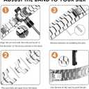 FULLIFE Stainless Steel Link Band for Apple Watch Ultra 3/2/1 49mm, Folding Clasp Metal Bracelet Compatible with Series 11/10 46mm, 9/8/7 45mm, SE/6/5/4 44mm, 3/2/1 42mm (Men) (Titanium)