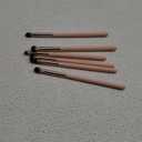 Eye Makeup Brush Set, 6 Pcs Professional Blending Eyeshadow Makeup Brushes for Concealer Eyebrows Eyeliner, Soft Hairs & Wood Handle (Baby Pink 6pcs)