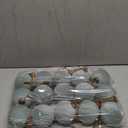 Liliful 15 Pcs Velvet Christmas Balls Bulk Flocked Christmas Tree Ball Ornaments Plastic Xmas Decorative Hanging Ornaments(Dusty Blue,3.15 Inch)