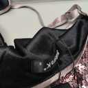 Allegra K Women's Glitter Sequin Dress Spaghetti Strap V Neck Party Cocktail Sparkly Mini Dress Clubwearsize, Small