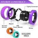 Cevioce Fidget Toys Adults,12 Pcs Magnetic Rings Silicone Spiky Sensory Rings,Fidget Magnetic Spinner Ring for Teens Boys Coolest Texture Autism Stress Relief Toy Birthday Gifts Classroom Prizes Kids