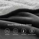 Bedsure GentleSoft Sherpa Fleece Twin Size Blanket for Couch, Non-Heated, Thick and Warm Throw for Women and Men, Soft Fuzzy Plush Twin Blanket for Winter, Charcoal, 60x80 Inches