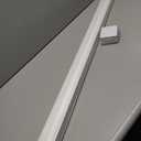 BlindsAvenue Cellular Honeycomb Cordless Polyester Shade, 9/16" Single Cell, Light Filtering, White, Size: 46.5" W x 48" H