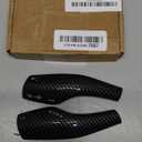 Compatible with Tesla Model 3 Model Y Column Gear Shift Cover Lever Steering Wheel Interior Protection Accessories(Carbon Fiber Pattern)