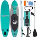 SereneLife 106 Inflatable Stand Up Paddle Board with Premium SUP Accessories - 32 Wide Stable Design with Non-Slip EVA Deck Pad, for Youth and Adults, 350 lbs. Capacity
