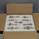 Glass Christmas Ball Drop Finial Ornaments Holiday Trees Wreaths & Garland Decor Silver Color (9 Pieces)