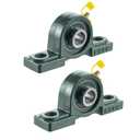 2 Pieces UCP202-10 Pillow Block Bearing 5/8 inch Inside Diameter Set Screw Lock