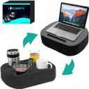 Multi-Functional Couch Cup Holder & Laptop Stand - Ideal for Sofa, Bed, Car, RV | Holds Drinks, Snacks, Remotes, Phones, Laptops | Perfect for Home & Travel