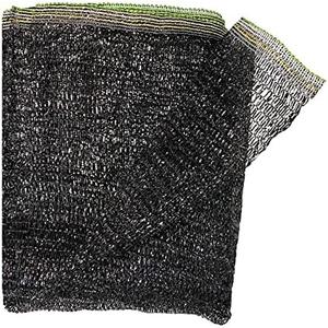 Cool Area 55% 6.5x10ft Sunblock Shade Cloth Cover Mesh UV Resistant Net for Garden Flower Plant Greenhouse, Black