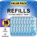 BAIMNOCM 16 Pack Refills Cartridge Compatible with Flying Insect Trap M364 M364A and Max, White