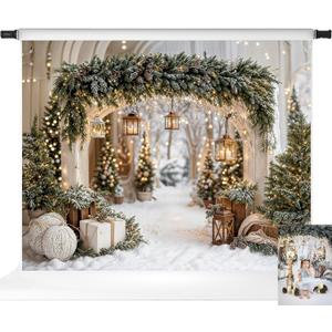 Kate Christmas Photography Backdrops Arch Xmas Backdrop Christmas Tree Photo Background, 10x8ft