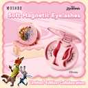 WOSADOZootopia1 Soft Magnetic Eyelashes Kit with Applicator, Disney [Judy] 21.5mm Reusable Glue-free Wispy Magnetic Lashes, Cruelty-free False Lashes, Waterproof, Lightweight, Suit for Heavy Makeup