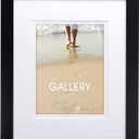 Malden 16x20 Matted Picture Frame - Made to Display Pictures 11x14 with Mat, or 16x20 without Mat -Black
