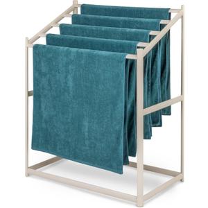 Coast Modern Pool Towel Rack – Choose Your Color - Outdoor & Indoor 5 Beach Towel PVC Drying Rack