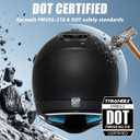 TRIANGLE Youth Kids Dirt Bike Helmet DOT Approved, Full Face Motocross Set (Black, L)