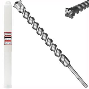 3/4" x 24" SDS Max Hammer Drill Bit, 4-Cutter Concrete Masonry