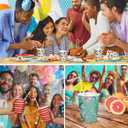 PAW - Disposable Paper Cups (8,5 oz, 50-Pack), Hot & Cold Paper Coffee Cups, Dark Green Drinking Cups for Party, BBQ, Christmas, New Year's Eve, Picnic