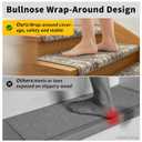 Bullnose Stair Treads, 14 Pack 30 x 9.5 Inch Non-Slip Carpet Mats for Wooden Steps, Protective Indoor Stairway Covers with 1.5" Edge Protection for Kids, Seniors and Pets