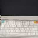 nuphy Air75 V3 Hot Swappable Wireless Mechanical Keyboard, 84 Keys 75% Custom Low Profile Keyboard with Knob, RGB Backlit, Gasket Mounted, Support Bluetooth/2.4GHz/USB-C,White-Blush Nano