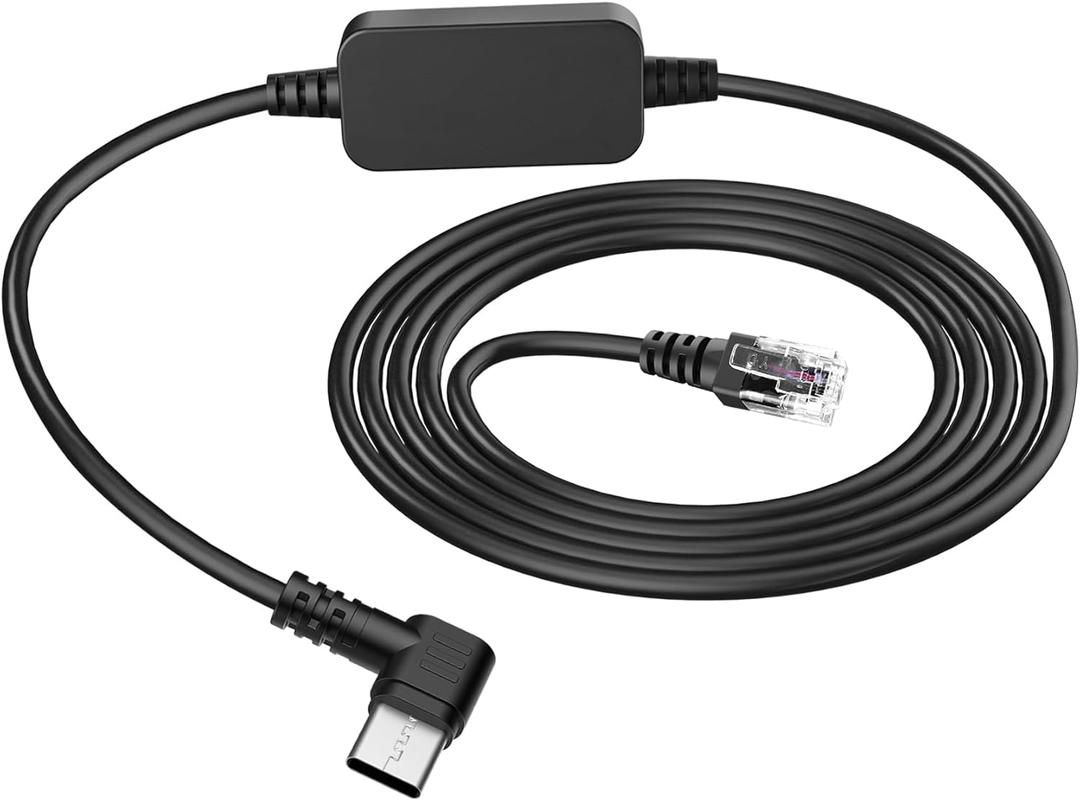 2 x PD3.0 Radar Detector Cable, with Type-C to RJ11 Plug ,Replacement Radar Detectors Power Cable,for Escort Passport 9500i MAX360 Uniden R1 R3 DFR8 DFR9 Radenso XP Beltronics STI Radar Detector and more