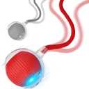 Goosheep 2025 New 2Pack Cat Ball Kitten Toys for Indoor Interactive Kitty Ball Toy Speedy Tail 360 Automatic Rolling for Dog, Cat(Red Grey)