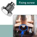 Eratus 3 PCS Floor Jack Handle Screw, 3 Ton 4 Ton Horizontal Floor Jack Pressure Rod Fixed Screw, Rust-Proof Bolt Repair Accessories, Universal for Most Cars Trucks (Silver)