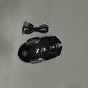 MELOGAGA Wireless Gaming Mouse Bluetooth Mouse RGB Rechargeable 2.4G USB Cordless Computer Mice with 7 Color Backlit, 6 Buttons & Silent Click for Laptop, iPad, Mac OS, PC, Windows -Black