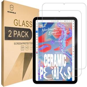 Mr.Shield [2-PACK] Designed For iPad Mini 6 (6th Generation, 8.3 Inch) 2021 [Tempered Glass] Screen Protector with Lifetime Replacement