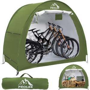 Bike Shed 6.6FT Waterproof 210D Oxford Fabric, Bike Storage with Window Design for Outdoor Storage, Bike Storage Tent for 2-3 Bikes, Outdoor Storage Waterproof