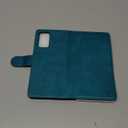 SUANPOT for Samsung Galaxy Note 20 5G 6.7" with RFID Blocking Leather Wallet case Credit Card Holder, Flip Folio Book Phone case Shockproof Cover Women Men for Samsung Note 20 case Wallet Blue Green