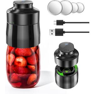 Electric Mason Jar Vacuum Sealer Kit, Jar Vacuum Sealer for Canning Jars - 3 in 1 Sealer Compatible with Wide & Regular Mason Jars/Vacuum Bags/Seal Containers for Food Storage (Black)