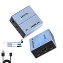 HDMI ARC Audio Extractor 4k@60Hz, 192KHz HDMI Audio Converter with Optical S/PDIF & 3.5mm AUX Output for Blu-Ray Player, TV Box, Soundbar, Speaker, Amplifier