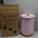 Keenray Towel Warmer, Luxury Towel Warmer Bucket, Large Towel Warmers for Bathroom, Auto Shut Off, Fits Up to Two 40"X70" Oversized Towels, Bathrobes, Blankets, PJ's and More, CL1(Pink)