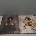 Dark Academia Wall Art Vintage Gothic Victorian Woman Reading Book Poster Print Aesthetic Dark Moody College Girl Painting Picture Wall Decor for Library Bedroom Dorm Living Room 12x16in 2pcs (12L" x 16W")