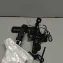 MDPROMCP Motorcycle License Plate Bracket Fender Eliminator With LED Light, CNC Aluminum Universal Motorcycle License Plate Holder Mount (Black)