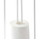 YAMAZAKI Home Tower Roll Paper Stand with Tray - Steel - Holds 3 Toilet Paper Rolls (White)