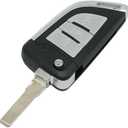 SEGADEN Modified Upgraded Key Shell Compatible with Volkswagen Golf 7 MK7 GTI Skoda Octavia 3 Button Keyless Entry Flip Remote Key Case Fob HU66 Blade SS8201E