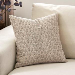 DOMVITUS Floral Pillow Covers, Pillow Covers 20x20, Couch Pillows for Living Room, Decorative Farmhouse Accent Print Throw Pillow Covers, 1PC, Cloud Cream