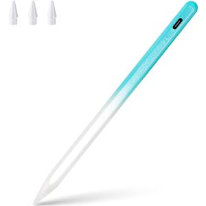 BLEBLE Stylus Pen for ipad, Active Pencil with Quick Charge, Palm Rejection Tilt Sensor, Magnetic Apple Compatible 2018-2022 iPad Pro 11''/12.9'',iPad 10/9/8/7/6,iPad Mini 5/6,iPad Air3/4/5- Blue