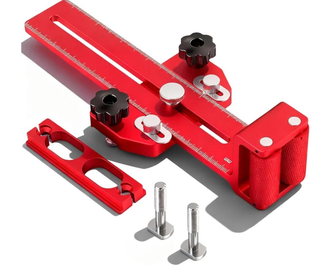 Thin Rip Jig Safety One Way Roller Bearing, Table Saw Jig Guide for Repetitive Narrow Strip Cuts, Fits 3/8" x 3/4" T Slot & U Slot, 1/4" x 3/8" T-Slot, Works with Table Saw, Band Saw & Router Table