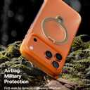 TORRAS Ostand Q3 Air for iPhone 17 Pro Max Case with 360 Magnetic Stand, Fit for MagSafe, Mil-Grade Drop Tested, Camera Control Button, Shockproof Phone Case for iPhone 17 Pro Max 6.9", Horizon Orange