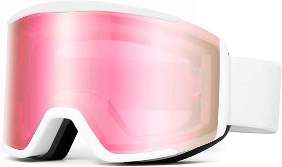 AVV OTG Ski Goggles for Men Women & Youth，Snow/Snowboard Goggles Anti Fog UV Protection