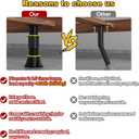 4 Pcs Adjustable Height Bed Support Legs 8.5-13 inch, Bed Frame Center Support Legs for Bed Frame/Bed Center Slat, Bed Support Reinforcement Parts Bed Slats Support Leg Bed Legs Replacement