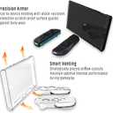 Transparent TPU Case for Nintendo Switch 2 - Shockproof Cover with Enhanced Heat Dissipation & Anti-Scratch & Dock-Compatible Design & Ergonomic Grip